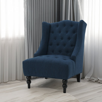 Upholstered Wingback Chair - Korvel