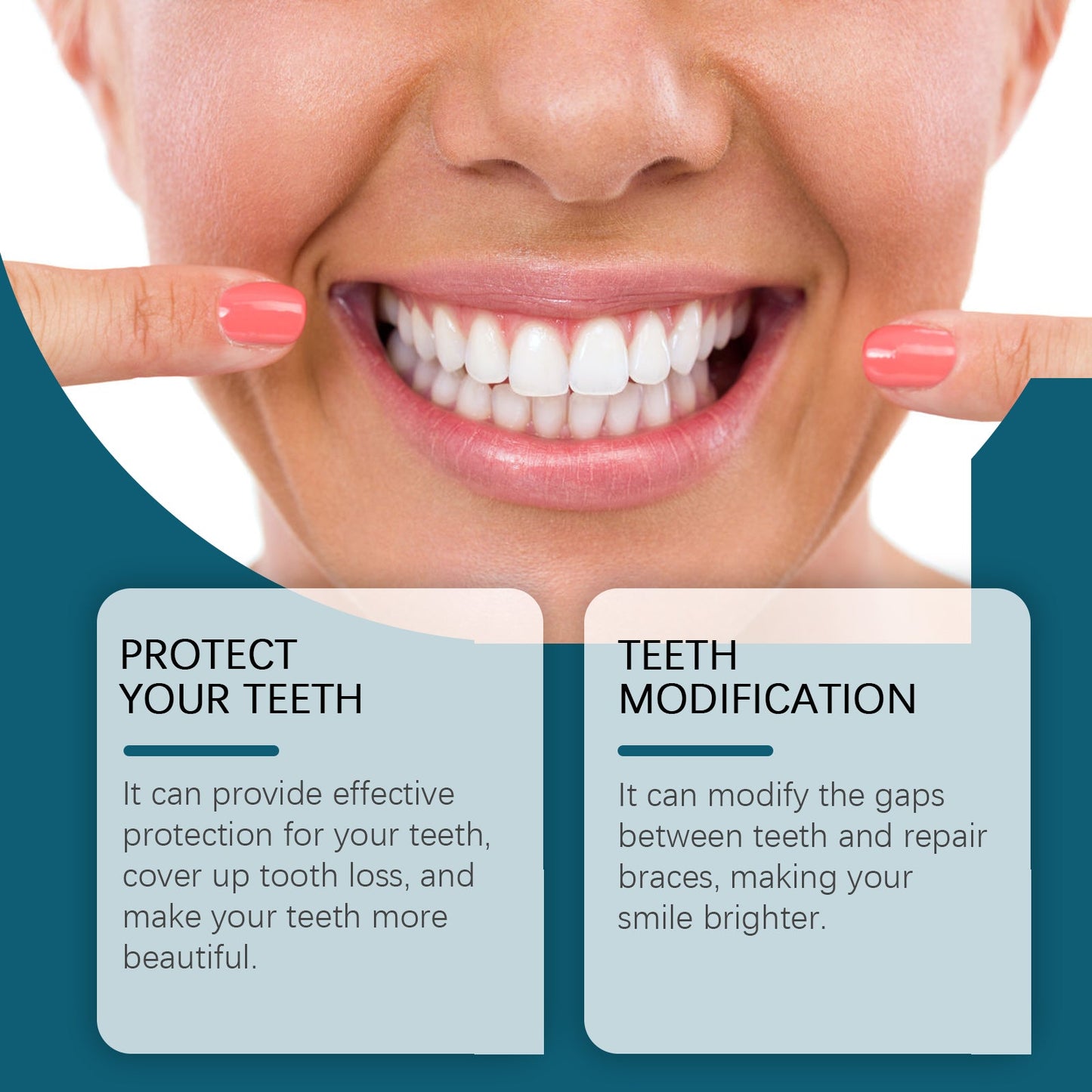 Silicone Denture Repair Set, Everyday To Enhance The Beauty Of Smile Comfortable Material Modification Teeth - Korvel