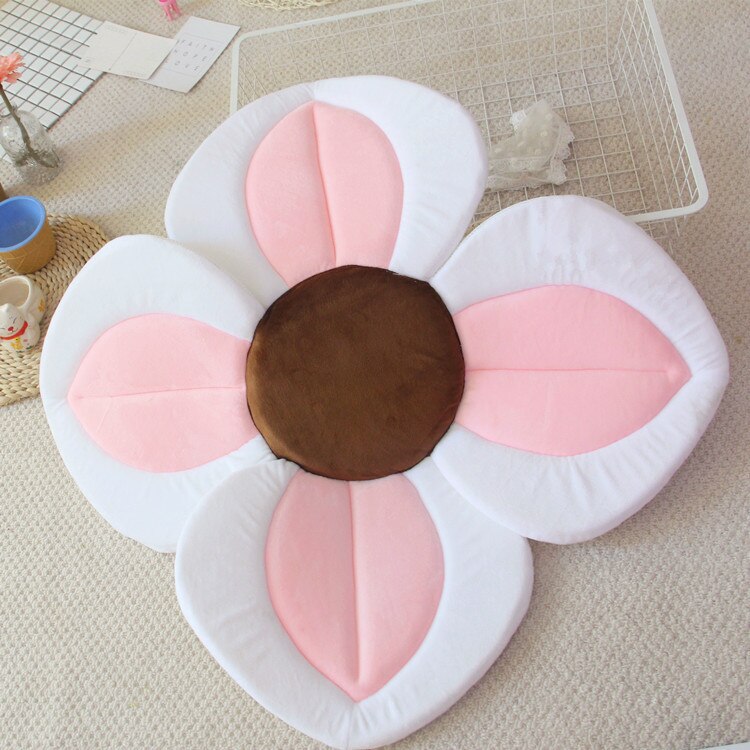 80CM Baby Bath Mat Blooming Bath Tub Flower Baby Bath Sink Safe Newborn Infant Shower Bathing Foldable Security Petal Seat Pads - Korvel
