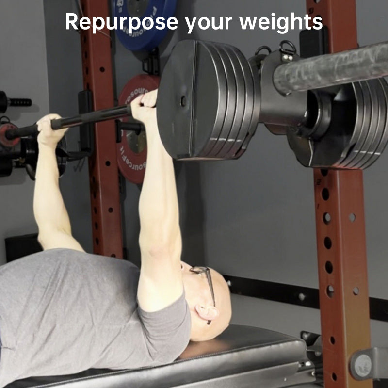 Adaptateur de barbell Uclips pour des entraînements polyvalents