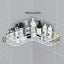 Bathroom Storage Rack Toilet Washroom Wall-Mounted Hole-Free Multi-Functional Iron Mesh Long Strip Organizer - Korvel