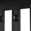 39.3'W70.8'H multifunctional corridor shoe cabinet with soft padded nail board and black hanger with entrance hook - Korvel