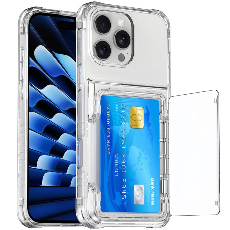 Coque iPhone 16 transparente premium avec emplacement pour carte