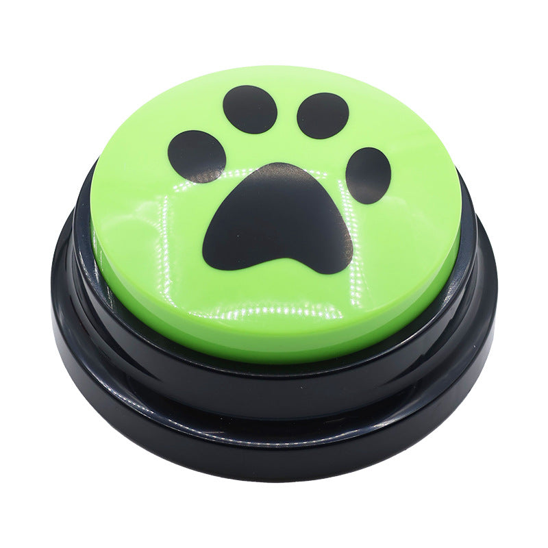 Dog Talking Button Pet Communication Key Sound Maker Cat Bell Toy Supplies Voice Recording Training Device - Korvel