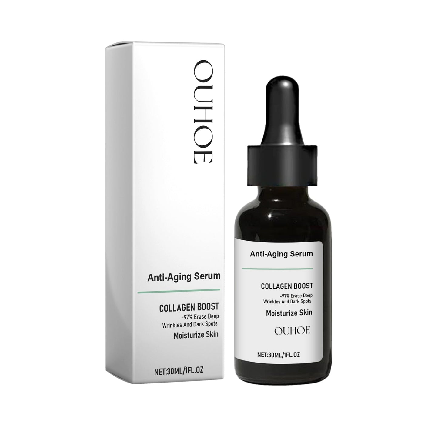 Ouhoe Collagen Anti-Wrinkle Facial Essence Reduces Fine Lines, Moisturizes, Tightens, And Moisturizes Skin - Korvel