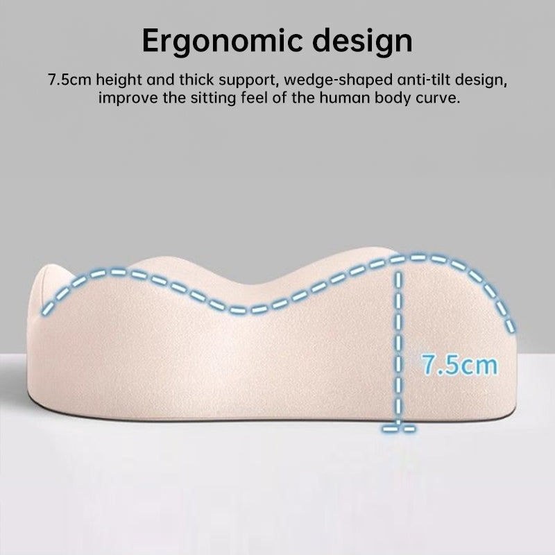 Memory foam car seat cushion. Ergonomic support. Relieves back/coccyx pain. Universal fit. - Korvel