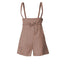 Drawstring Wide Strap Overalls with Pockets - Korvel