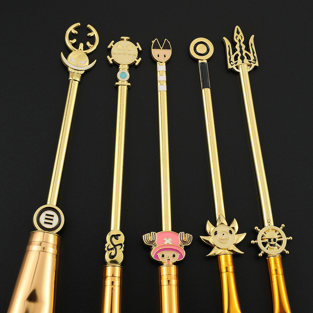 One Piece Anime Surrounding Luffy Chopper Skull Cool Loose Powder Brush Eye Shadow Brush Makeup Brush Tool Set - Korvel