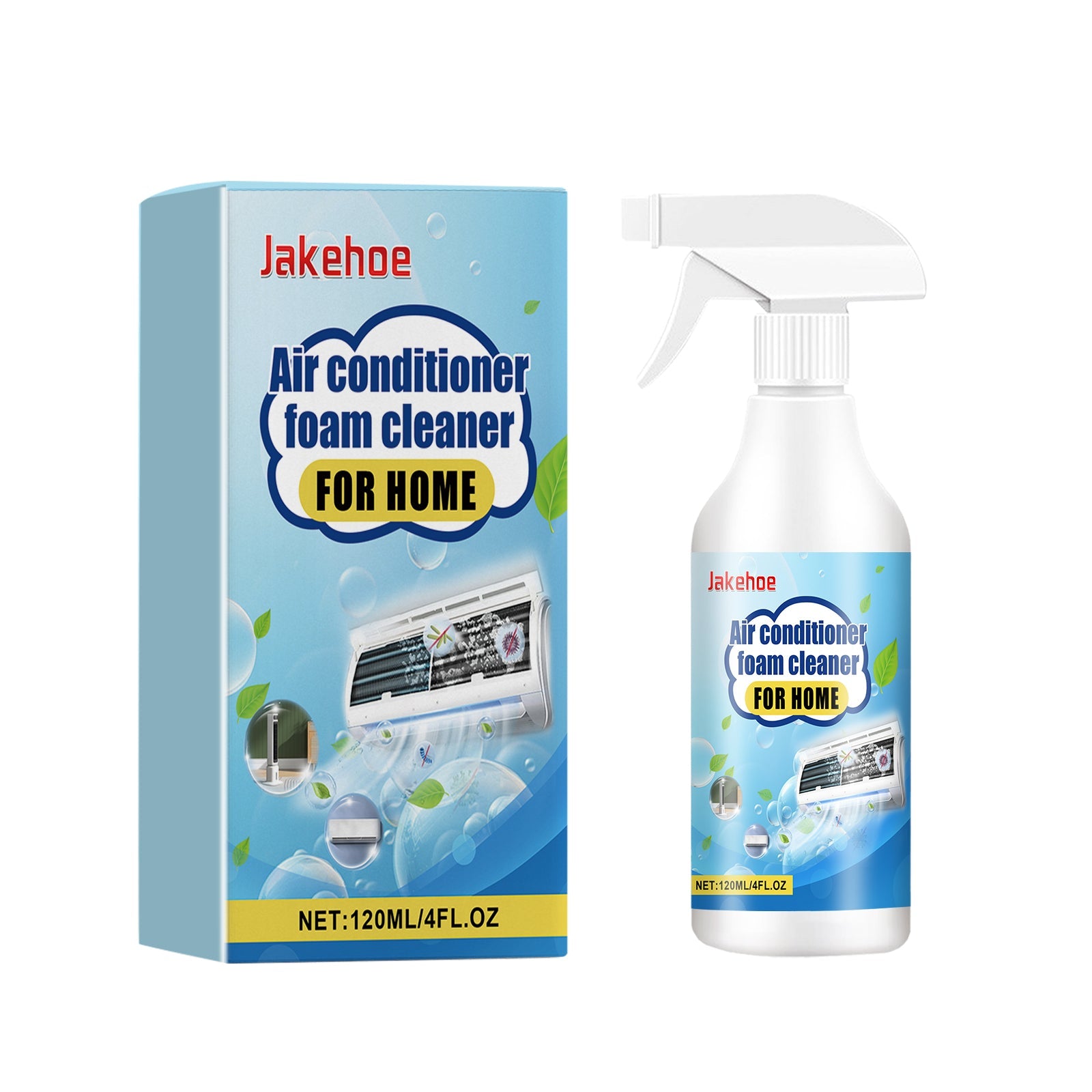 Air Conditioner Foam Cleaner For Home, Air Conditioning Purification Cleaning Decontamination Odor Removal Inside And Outside Machine Cleaning - Korvel