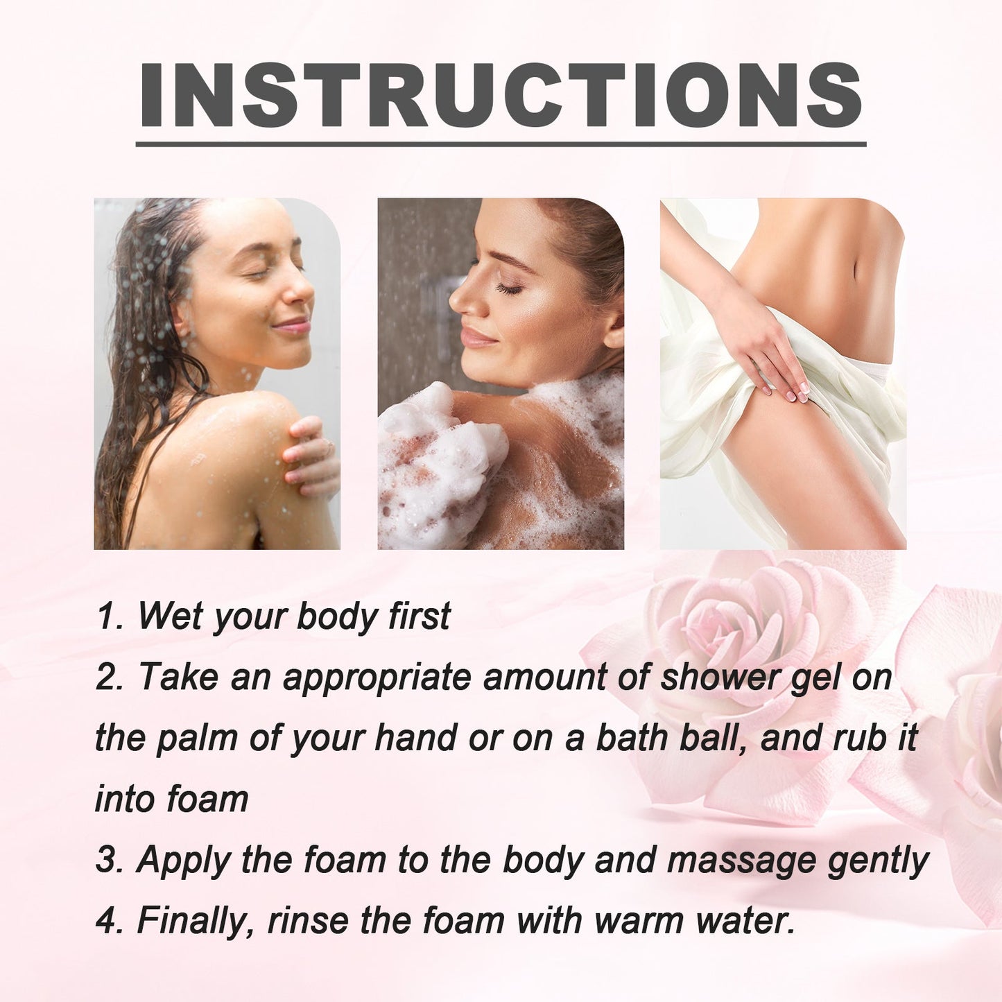 Gel Douche Acidifié à l'Huile de Rose et Acide Mandélique