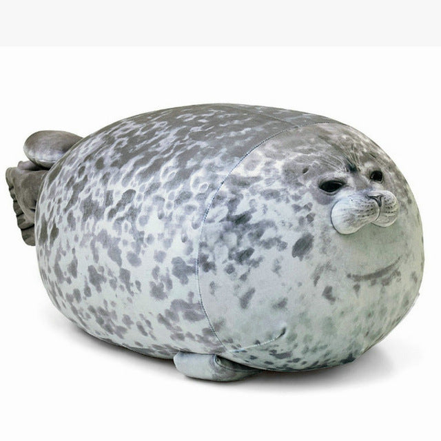 3D Novelty Seal Plush Toys Sea Lion Stuffed Throw Pillow Soft Seal Plush Party Hold Pillow Baby Sleeping Pillow Chair Cushion - Korvel