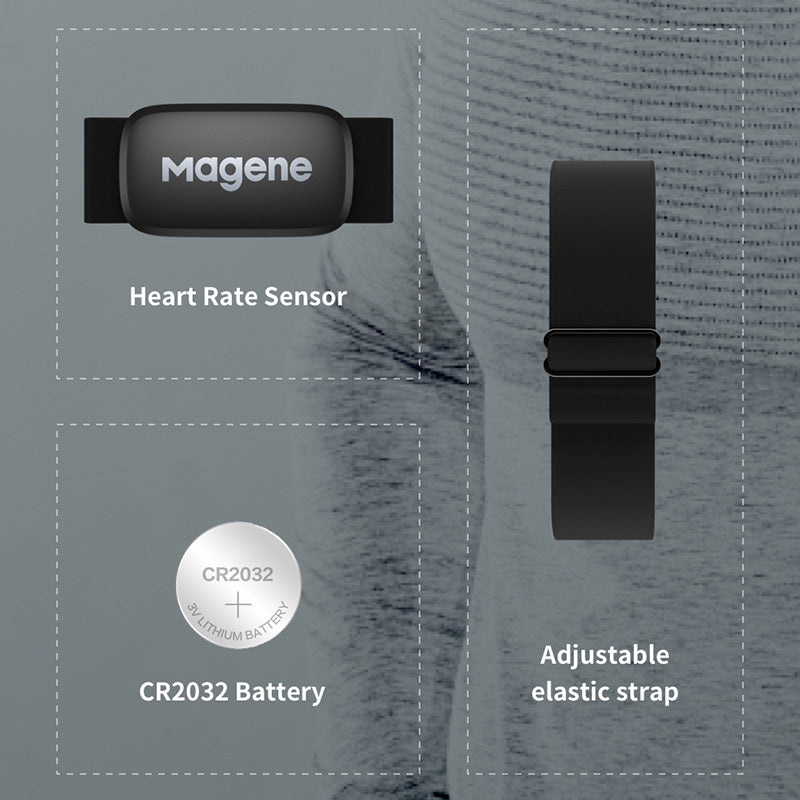 Magene McKing Heart Rate Belt Sensor Cycling Computer Heart Rate Monitor Heart Rate Waterproof Bluetooth ANT+ - Korvel