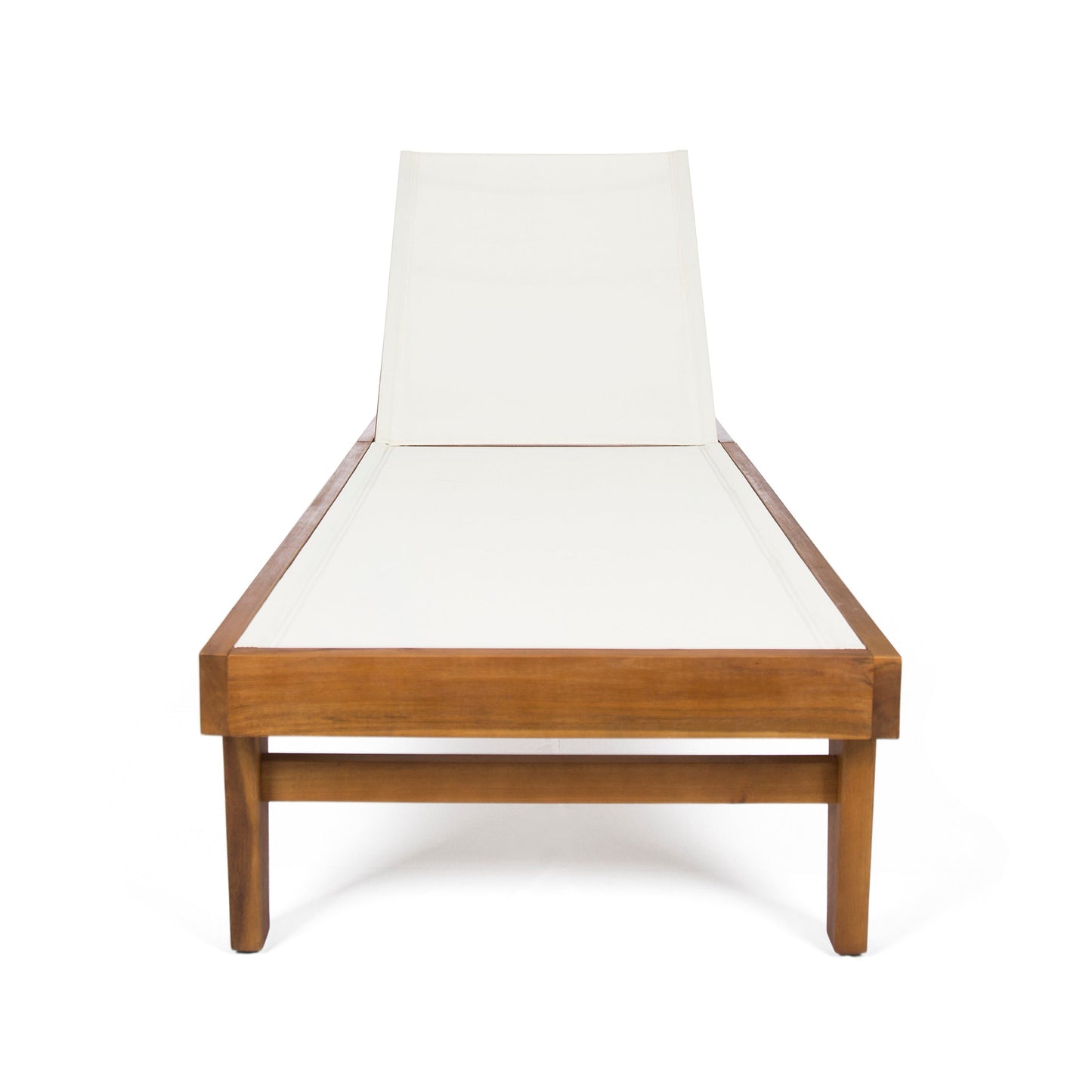 Summerland Chaise Lounge - White Mesh