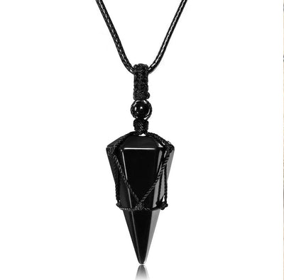 Obsidian Aura Pendant - Timeless Natural Jewelry