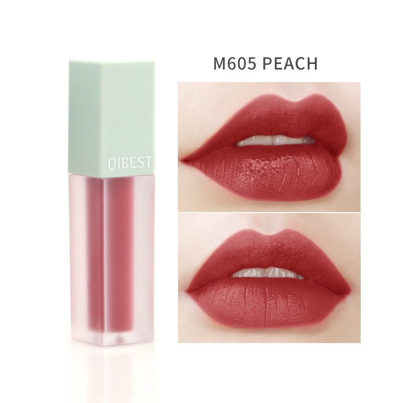 QIBEST Velvet Matte Lip Gloss - Pintalabios Líquido Cremoso