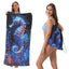 Two-in-One Foldable Beach Towel with Storage Bag