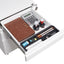 Premium Mobile Metal Filing Cabinet with Lock - 3 Drawers