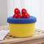 Cartoon cute home desktop sundries storage basket bedroom ornaments cotton rope storage basket with lid - Korvel
