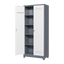 Metal storage cabinets, lockable cleaning tool cabinets, high broom tool organizers, and large storage cabinets in storage store - Korvel