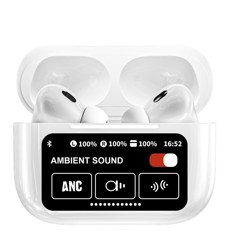 Cross border A9Pro wireless earphones Bluetooth 5.4 ultra long endurance in ear noise reduction Huaqiang North popular Bluetooth - Korvel