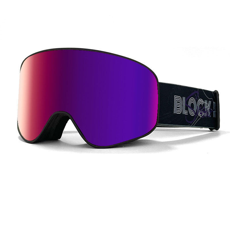 Cover Ski Glasses Winter Outdoor Sports Goggles Double Layer Anti Fog Single Double Plate Snow Goggles - Korvel