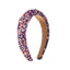 Exaggerated Baroque Colorful Crystal Candy Sponge Wide Edge Hair Hoop Headband - Korvel