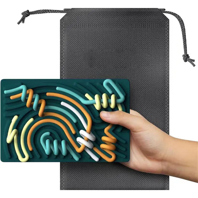 Sensory Activity Board - Premium Silicone Calm Down Toy