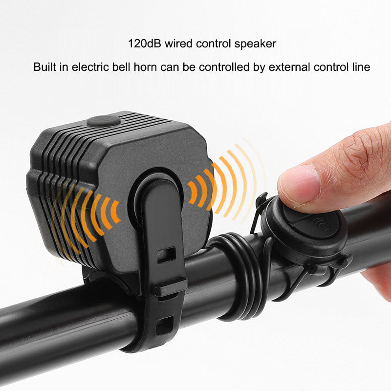 2-in-1 Bike Horn and High-Intensity Headlight