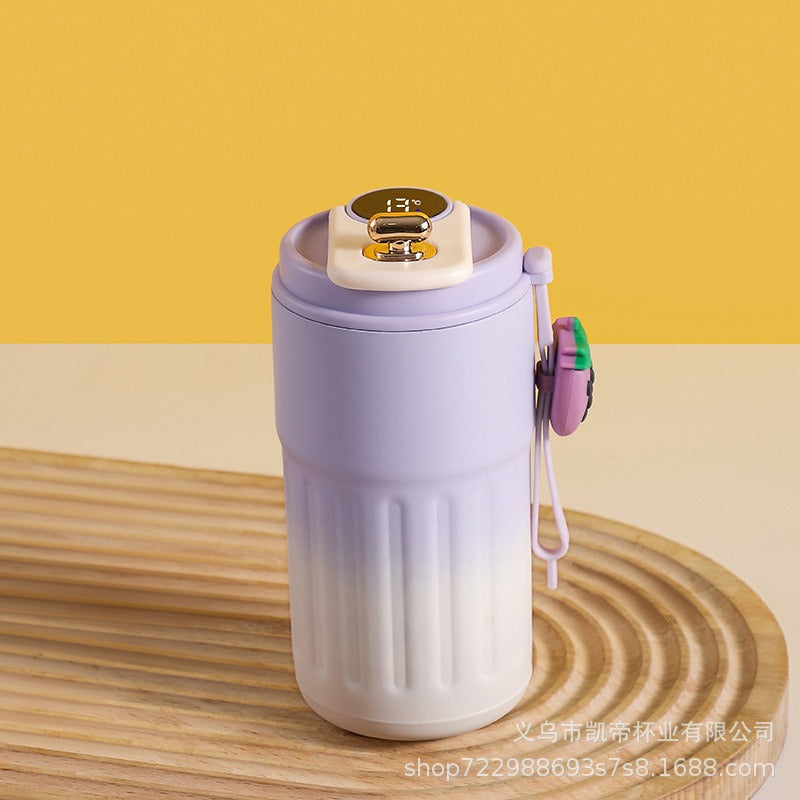 New coffee cup 316 stainless steel thermos cup high value men and women double layer water cup portable accompanying cup - Korvel