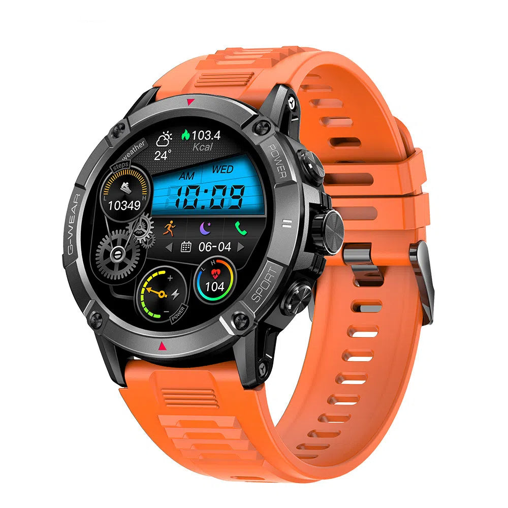 NX8 smartwatch 1.52 inch screen one click link Bluetooth call exercise heart rate detection IP68 waterproof - Korvel