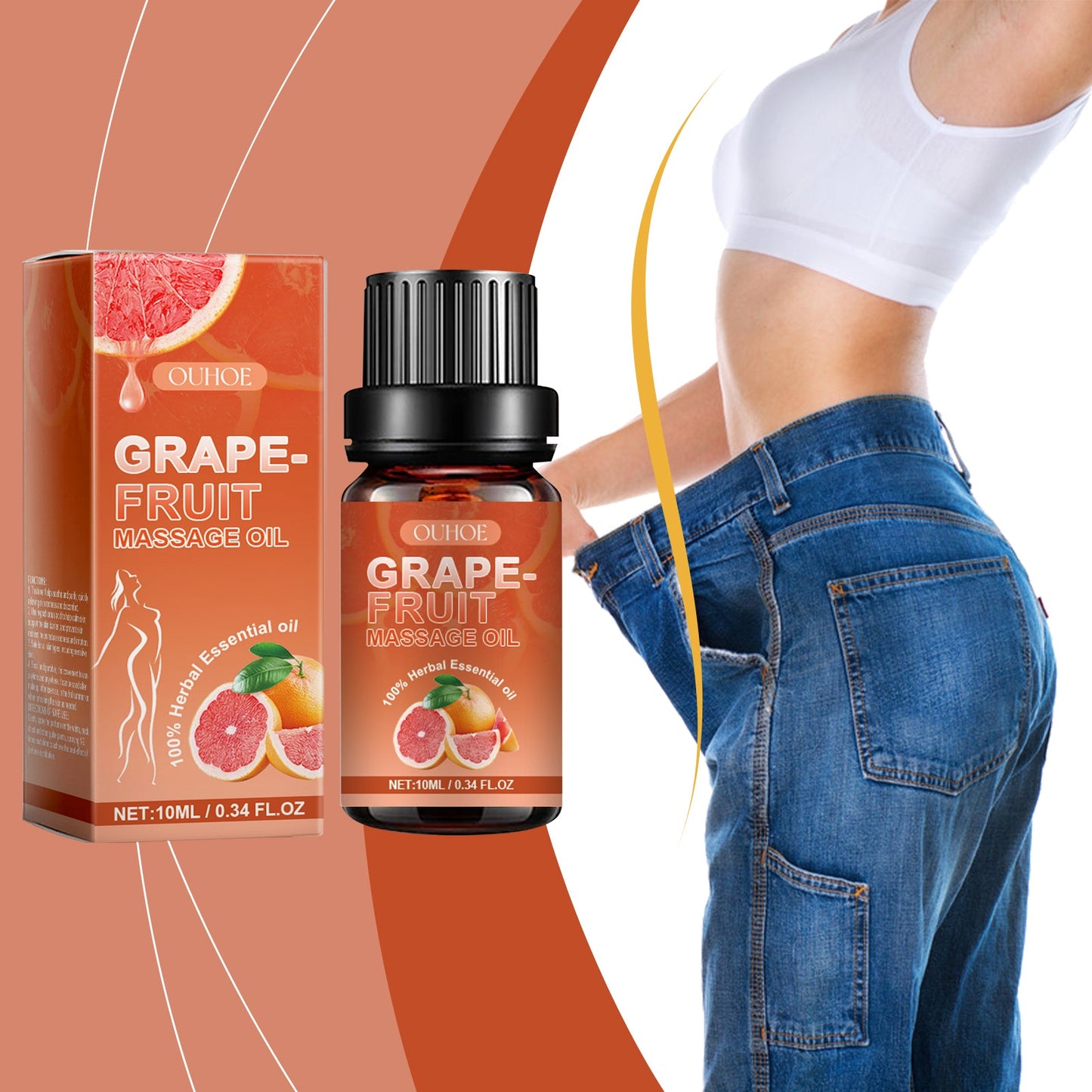 Grapefruit Massage Essential Oil for Skin Care
