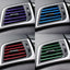 10pcs/lot Car-styling Plating Air Outlet Trim Strip Interior Air Vent Grille Switch Rim Trim Outlet Decoration Strip DIY - Korvel