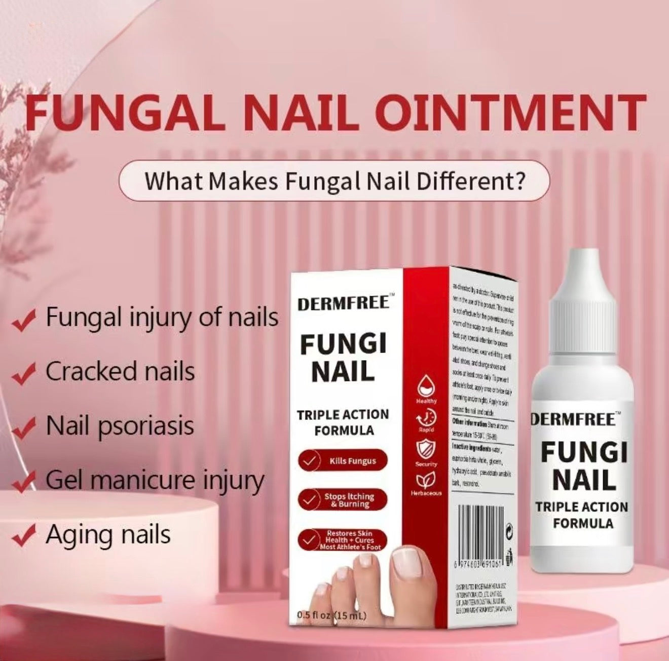 Sérum Réparateur pour Ongles FungiClear - Solution Premium pour le Soin des Ongles