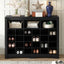 ONTREND Sleek Design 24 Shoe Cabinet - Modern Black Organizer