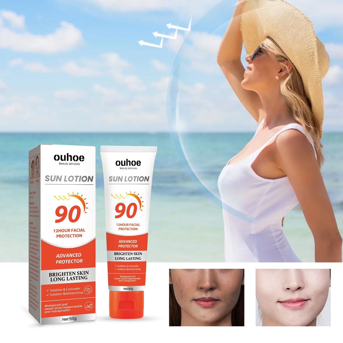 Refreshing Protective Cream for Summer UV Defense