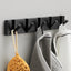 Folding Towel Hanger 2ways Installation Wall Hooks Coat Clothes Holder for Bathroom Kitchen Bedroom Hallway, Black Gold - Korvel