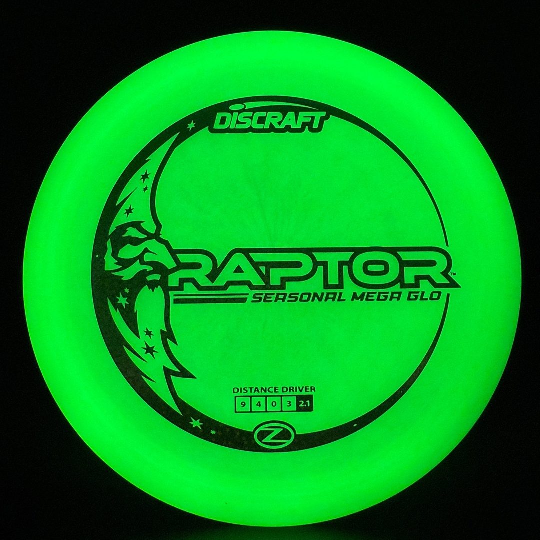 Mega Glo Raptor - Premium Glow Disc Golf Driver