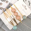 4PCS Colorful Bead Metal Hairpins for Women