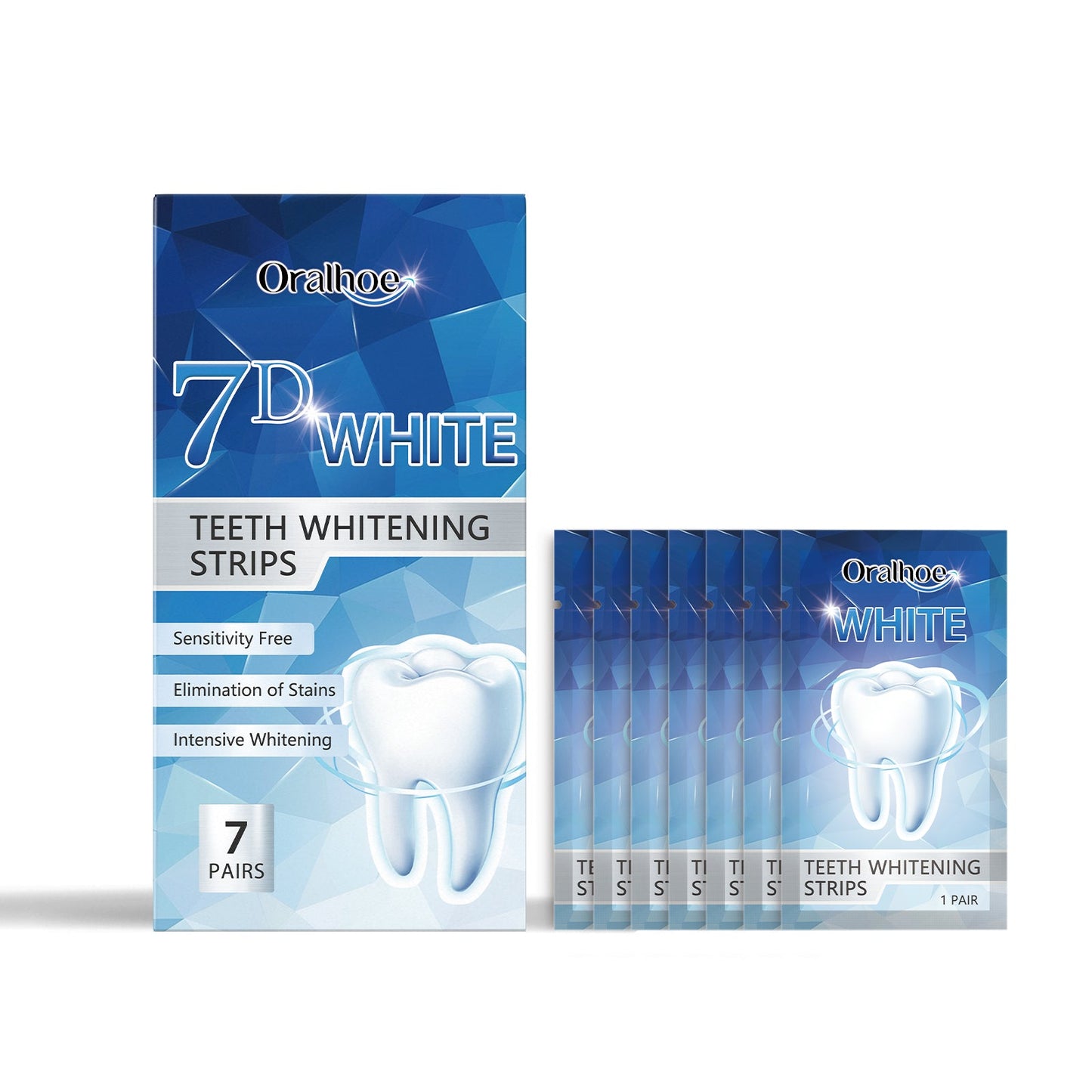 Brightening Tooth Strips, Refreshing Breath And Gently Cleaning Teeth Stains Brightening Tooth Care Strips - Korvel