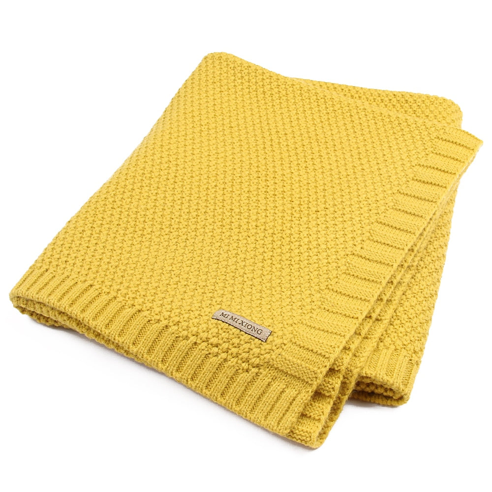 Premium Knitted Baby Swaddle Blanket - Super Soft & Cozy