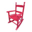 Children's rocking red chair Indoor or Outdoor -Suitable for kids-Durable Solid Wood - Korvel