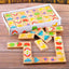 Garden Domino Puzzle Dragon Plate Beech Wood Building Blocks Children's Puzzle Early Education Toys for Boys and Girls - Korvel