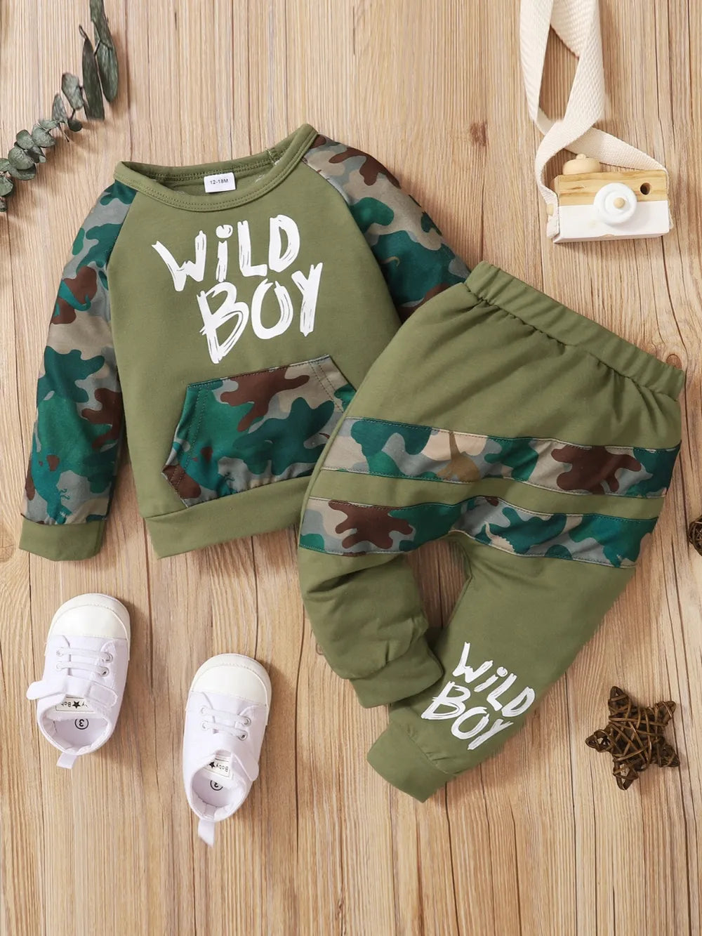 Children's Camouflage Top and Pants Set - Korvel
