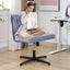 Armless Office Desk Chair No Wheels BLUE - Korvel