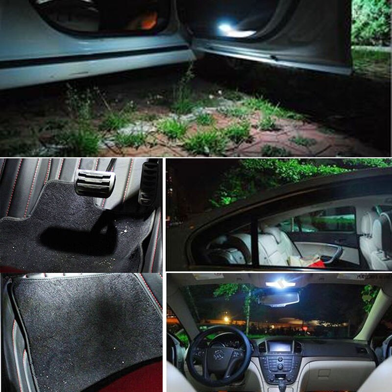 10Pcs Auto T10 Led Cold White 194 W5W LED 168 COB Silica Car Super Bright Turn Side License Plate Light Lamp Bulb DC 12V - Korvel