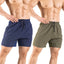 Men's 5" Running Shorts 2 Pack - Quick Dry Athletic Gym Shorts