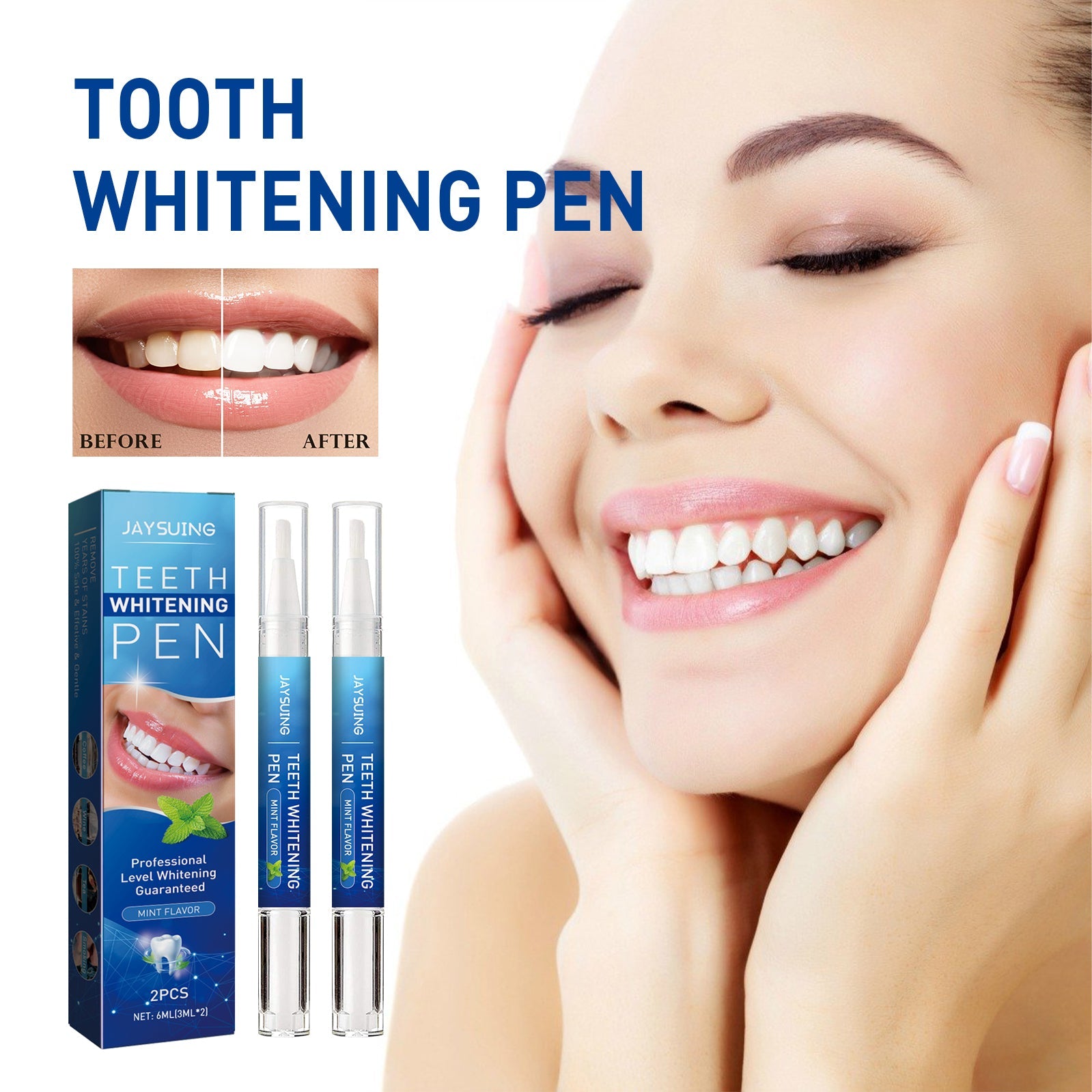 Dental pencil Teeth Cleaning Remove Dirt And Yellow Smoke Teeth Brightening Whitening Oral Cleaning Pen - Korvel