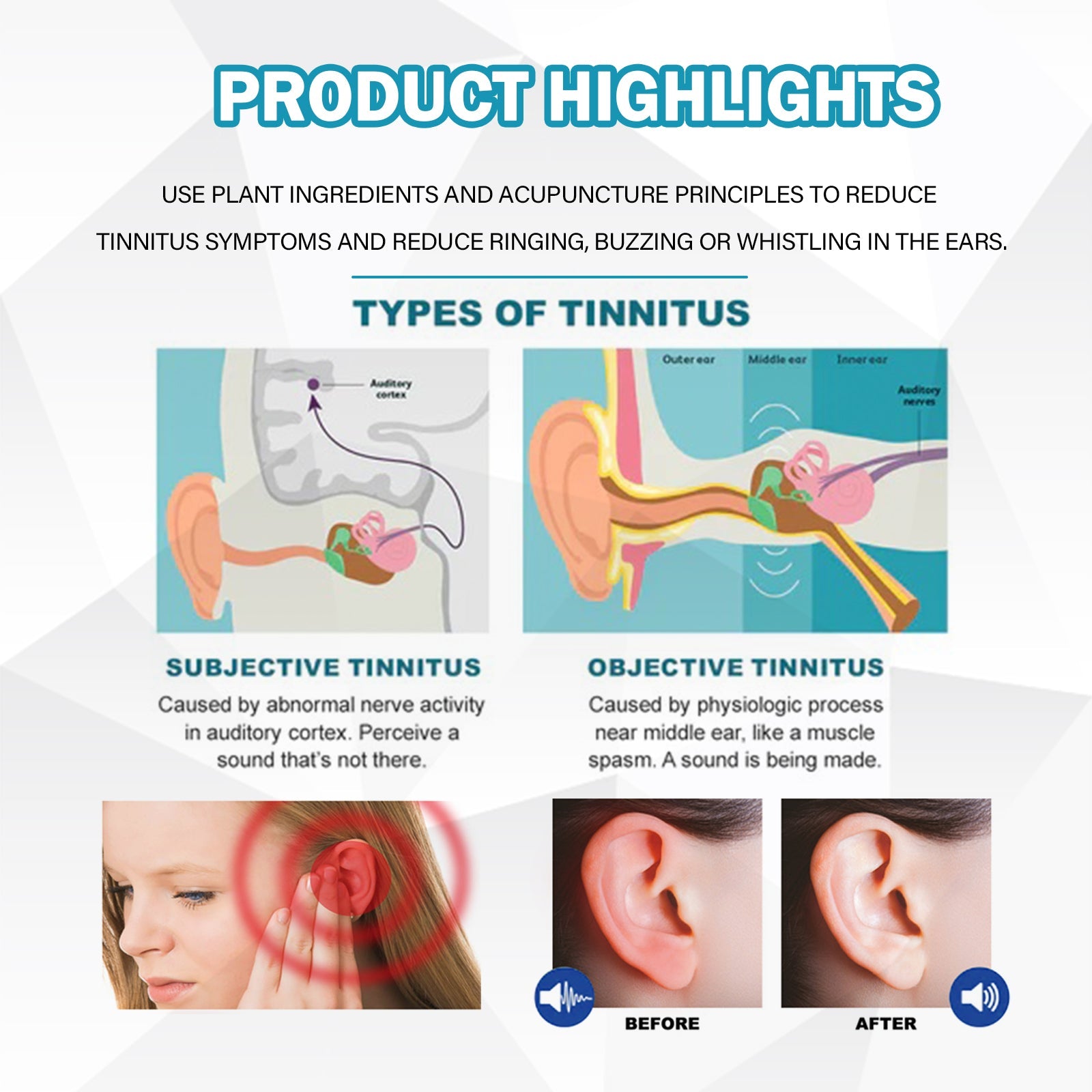 Tinnitus Care Spray For Lightheadedness, Tinnitus, Back And Ear Discomfort - Korvel
