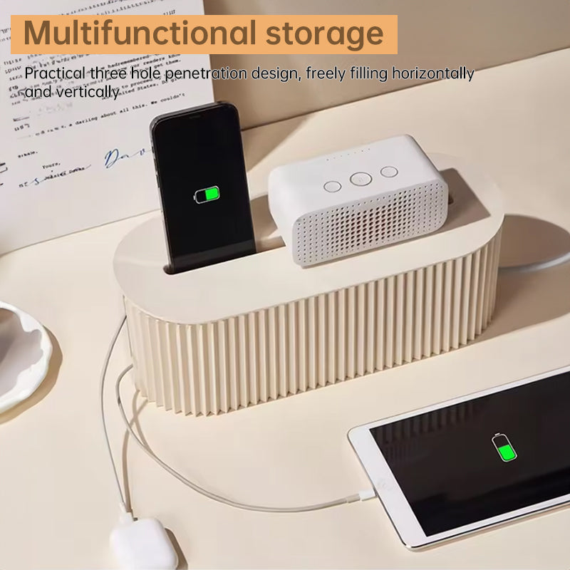 Cable management organizer box, an accessory for power strips and home - office power cables - Korvel