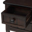 TREXM Narrow Console Desk, Ultra Thin Sofa Table with Three Storage Drawers and Living Room Bottom Shelves (Espresso) - Korvel